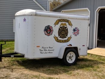 SMVFA Honor Guard ceremonial equipment trailer