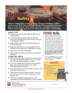 Grilling Safety safety sheet (PDF)