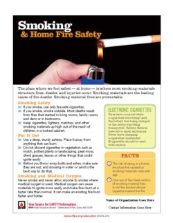 Smoking Safety safety sheet (PDF)