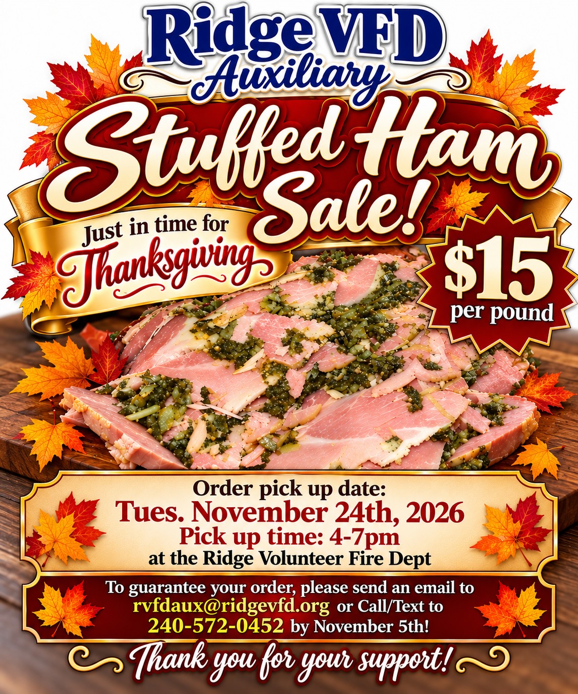 Stuffed Ham Sale